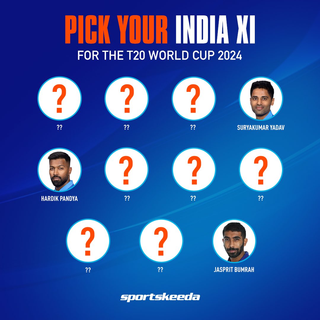 Sportskeeda's tweet photo. Let us know your India XI 👇🇮🇳

#India #TeamIndia #T20WorldCup #CricketTwitter https://t.co/VrmHH2FJYa