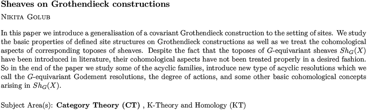 arxiv.org/abs/2211.05157…
N Golub
Sheaves on Grothendieck constructions