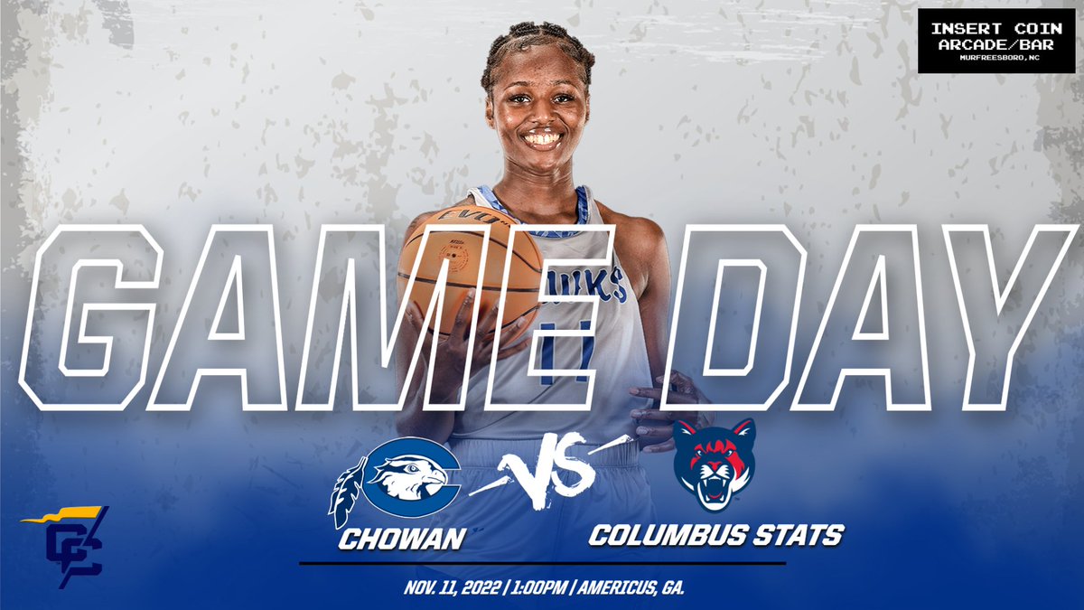 cuhawks's tweet photo. It is finally here!  Basketball season opener.
Presented by: Insert Coin Arcade
🏀 @ChowanWBB vs Columbus State🏀
📍 Americus, Ga.
⌚ 1:00pm
📱💻🖥  https://t.co/Yi0YOfiqvy
#EnvisionTheFlight https://t.co/xBkS8uKRgx