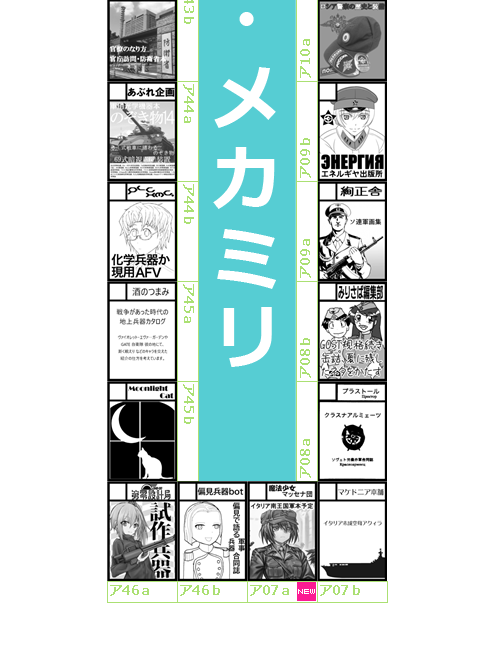 C101無事に当選いたしました
土-東ア08b みりさば編集部
いきなりですが予告と異なるものを出すことがほぼ確定
多分メインがファンタの逆襲になる予定(すまん)
ソ連が両隣なのに重ねて申し訳ないっ! 