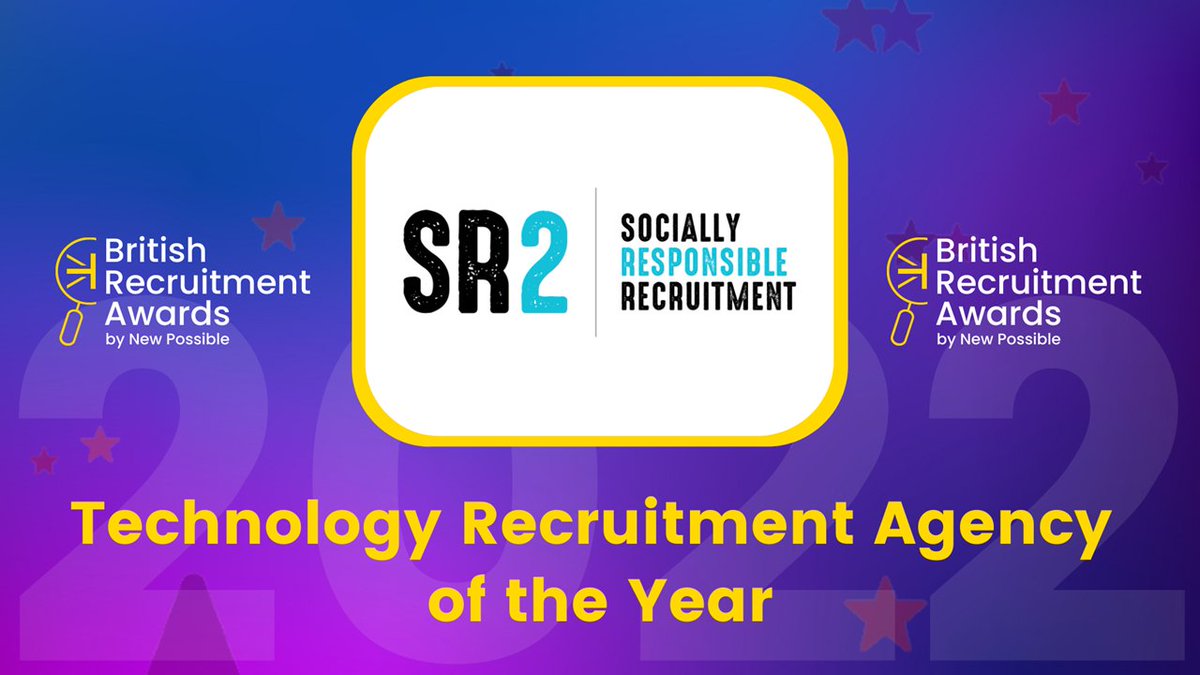 BritRecAwards's tweet photo. Developing an award winning business is @SR2RECLTD who take home 'Technology Recruitment Agency of the Year'. Congrats! #Recruitment https://t.co/zDmQBtAmDp