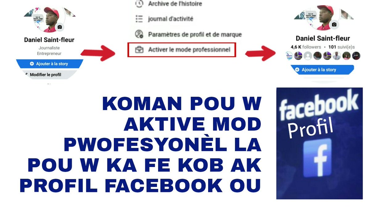 pfshaiti's tweet photo. Li pa enpòtan pou moun kreye #Page facebook ankò. Si w bezwen fè kòb sou #facebook. Ou sèlman bezwen aktive #mode #professionnel la. Wap kapab jwi tout privilèj et jwenn zouti pou #monetiser #profil ou. Men kòman sa fèt.
Klike la 👉 https://t.co/gp1N8YU742 https://t.co/mq4QTKfzgi