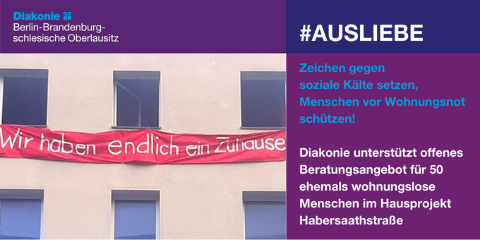 DiakonieBerlin's tweet photo. #ausLiebe: Wir fördern das offene Sozialberatungsangebot der #Wohnungsnothilfe von #NeueChance @BerlinSozial für die Menschen in der #Habersaathstraße in Berlin Mitte: https://t.co/oNkTbI1xQa https://t.co/S1ic0YbDUH