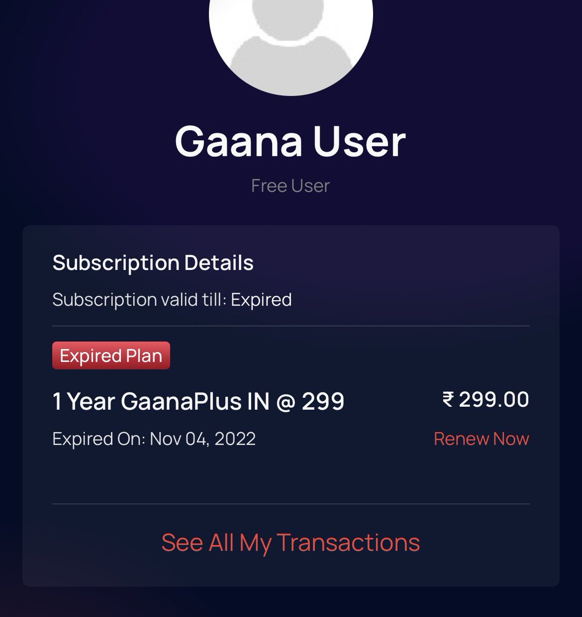 #gaana My 1 year subscription finished after 1 month only….fraud company