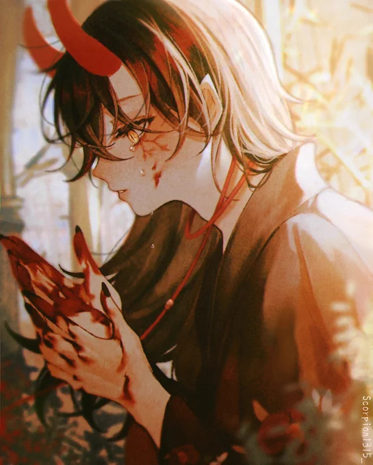 泣ゐた赤鬼 #Akurylic 