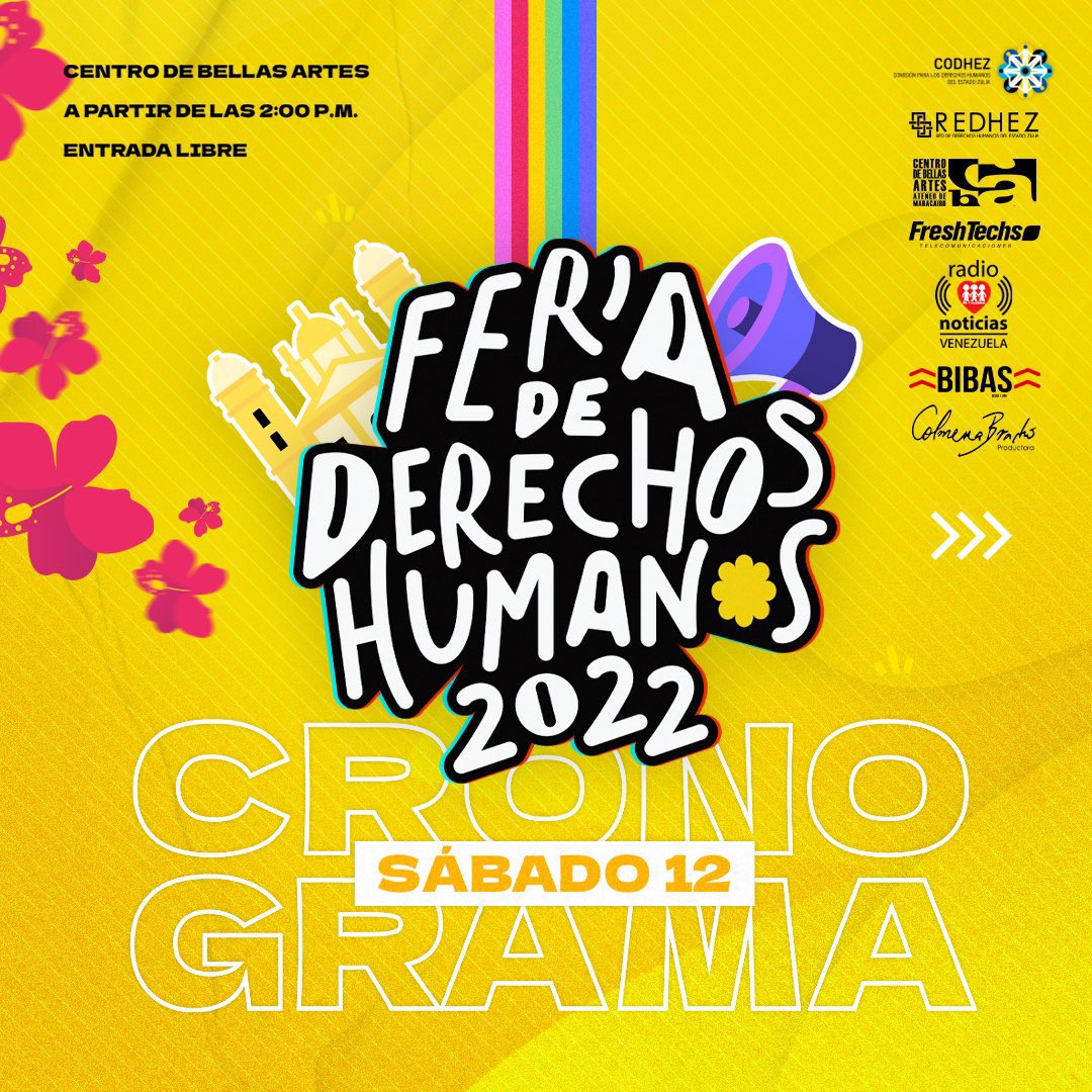 jurbina's tweet photo. Mañana se iniciará la VII Feria de Derechos Humanos, siempre con el impulso de @Codhez y la entusiasta participación de #Redhez.

Será un fin de semana intenso con ponencias, talleres, encuentros y exposiciones.

¿Estás en #Maracaibo? Entonces no te la pierdas.

#12N #13N https://t.co/A1f6iTNWY3