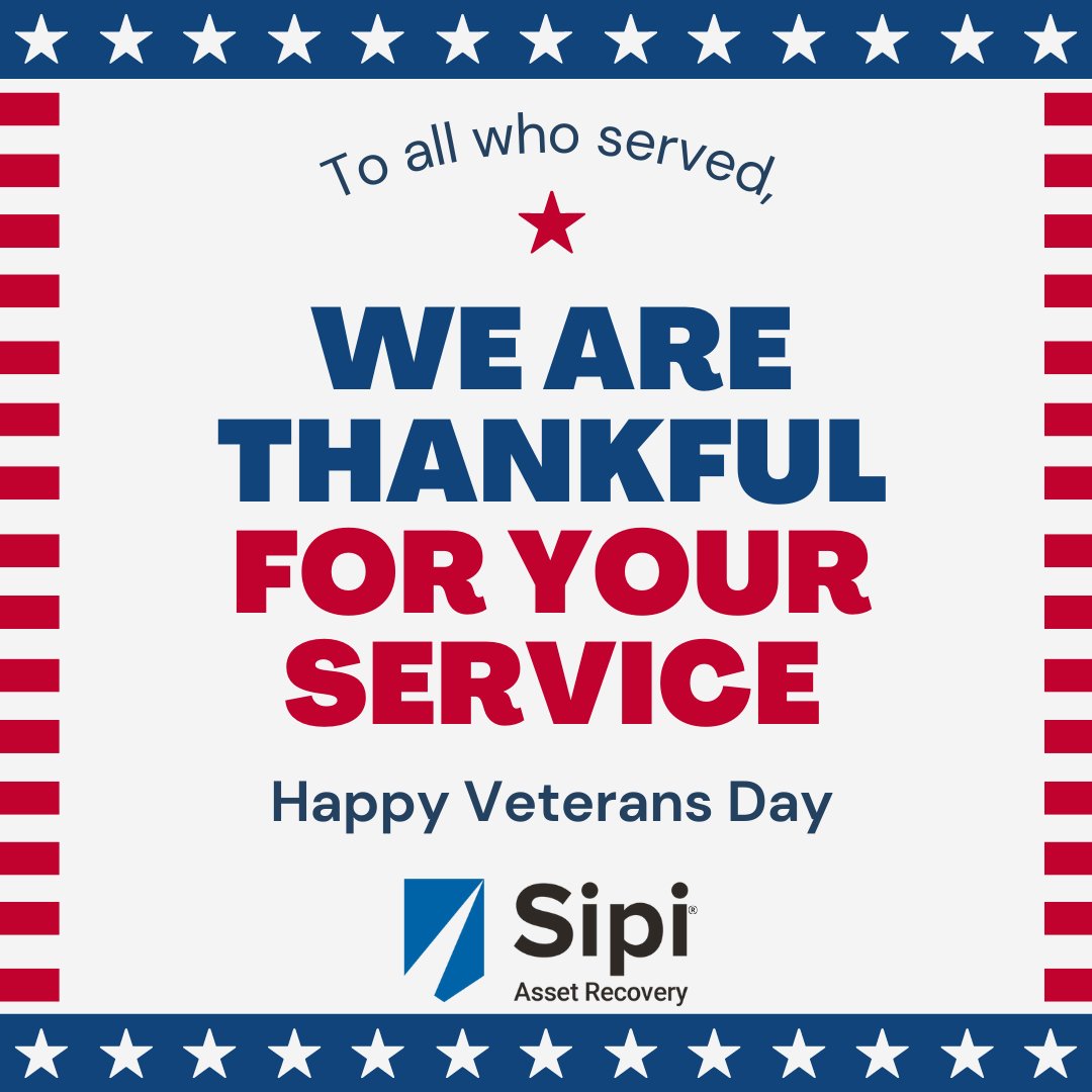 Sipi_AR's tweet photo. We celebrate our colleagues, customers, family, and friends who have served, and we Thank You for your service. #Veterens #RISE https://t.co/v3NwFa5RRA