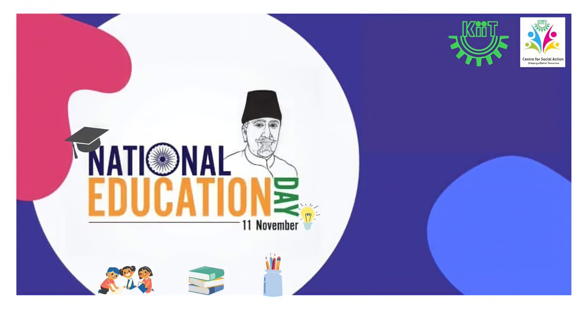 CSA_ksol's tweet photo. NATIONAL EDUCATION DAY: 11 NOV

The theme for National Education Day 2022 is “Changing Course, Transforming Education.”
National Education Day is observed to celebrate the work done by Maulana Abul Kalam Azad in the education as the First education minister of Independent India. https://t.co/8KmxkMjMgb