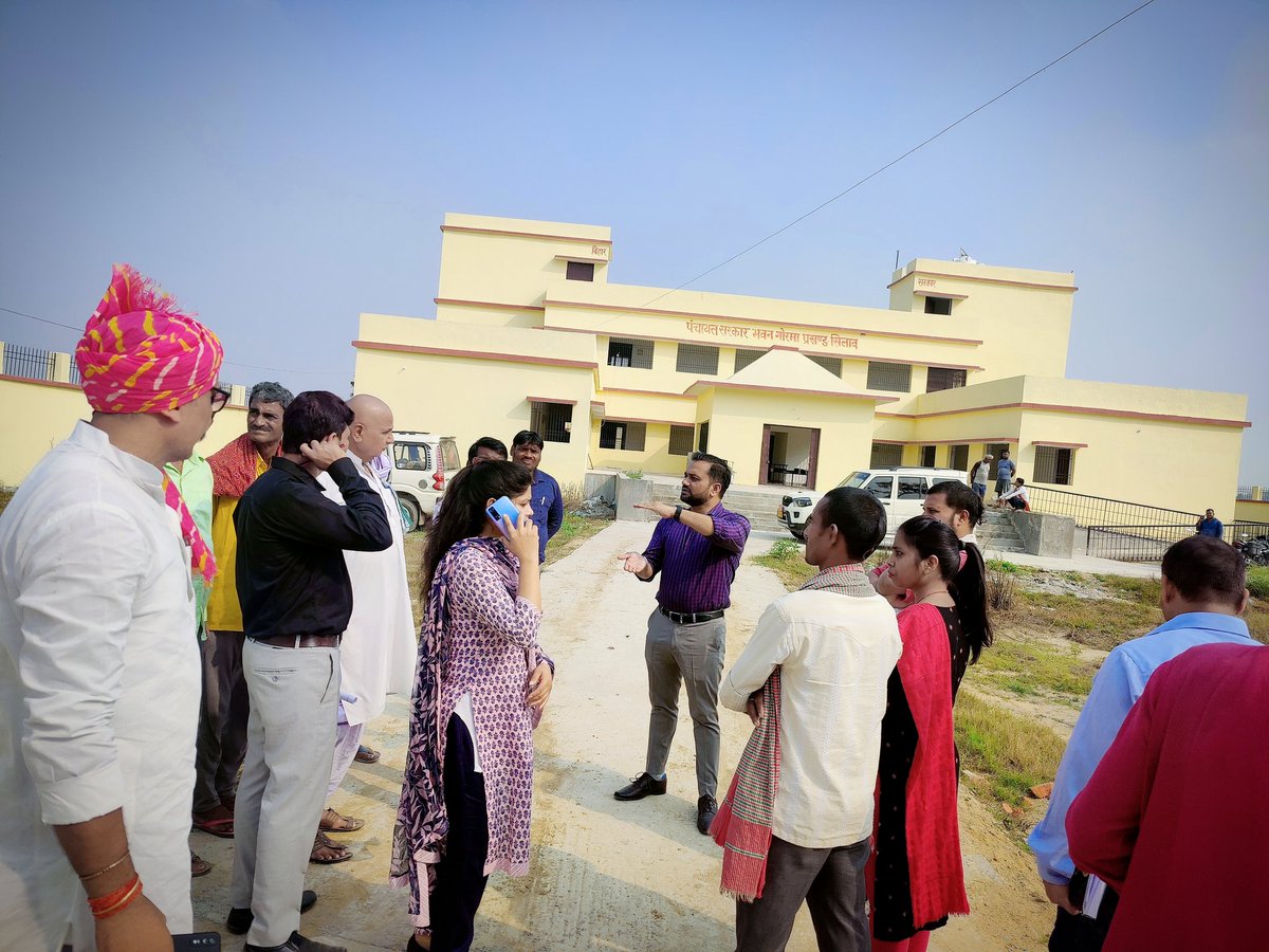 imNavKP's tweet photo. I. Inspection of Gorma PSB (Silao) for handing over it to Gram Panchayat, being constructed under "Bihar Panchayat Strengthening Project" through World Bank Funding.

II. Inspection of various works undertaken using the 15th FC fund in Sonsa Gram Panchayat (Rahui).
@dmnalanda https://t.co/nDq7K2ePGQ