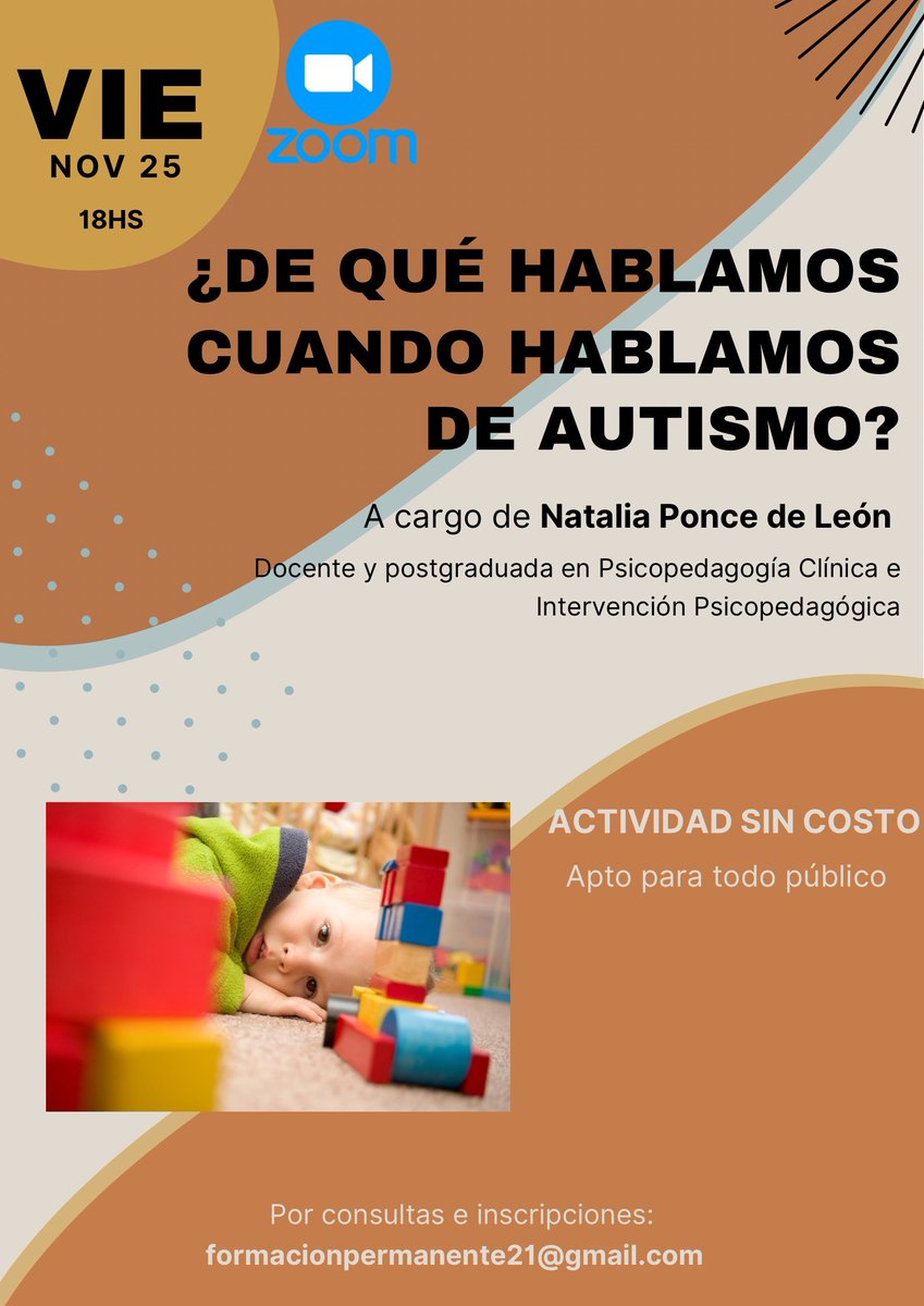natiponce1970's tweet photo. ..., y se viene la Segunda Edición!
El 25/11 a las 18 hrs, repetiremos la actividad, para quienes no pudieron participar.
SIN COSTO! 
Informes e inscripciones: formacionpermanente21@gmail.com
Agradecemos DIFUSIÓN https://t.co/Ce5tnI0zLh