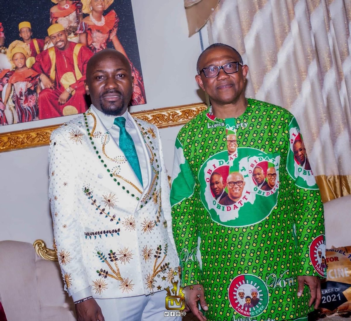 bishopcourage's tweet photo. H.E Peter obi with the oracle of God Apst prof Johnson suleman in auchi Edo state..... https://t.co/riAMRwCGzq