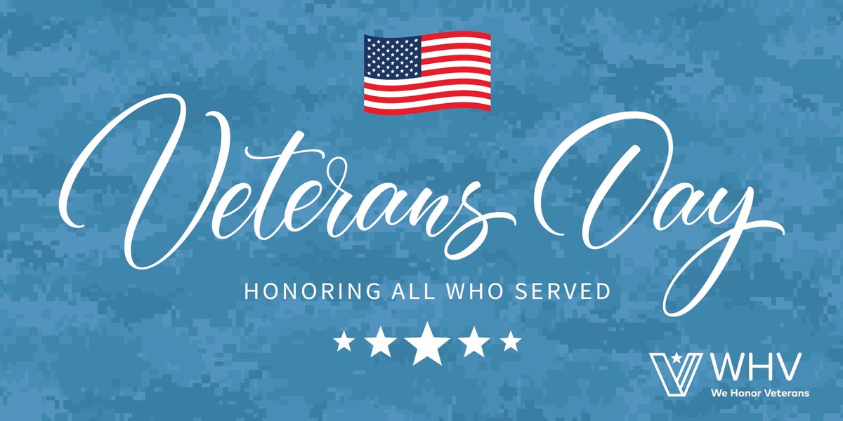 wehonorveterans's tweet photo. Today and everyday we honor those who served our country. Thank you from the bottom of our hearts for what you do. Happy Veterans Day 🇺🇸 https://t.co/KVy6i1PuQs