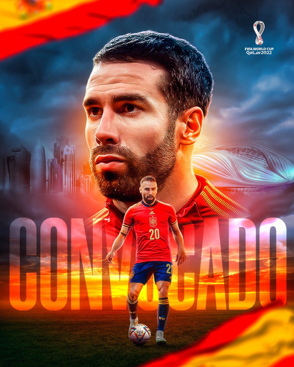 DaniCarvajal92's tweet photo. No hay palabras para describir el orgullo de representar a tu país en un mundial ⚔️🏆 A muerte con este equipazo 🍍Vamos España 🇪🇸 https://t.co/VcvbbKnNKq