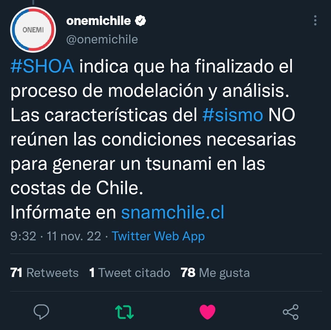 Emergencias Chile tweet media