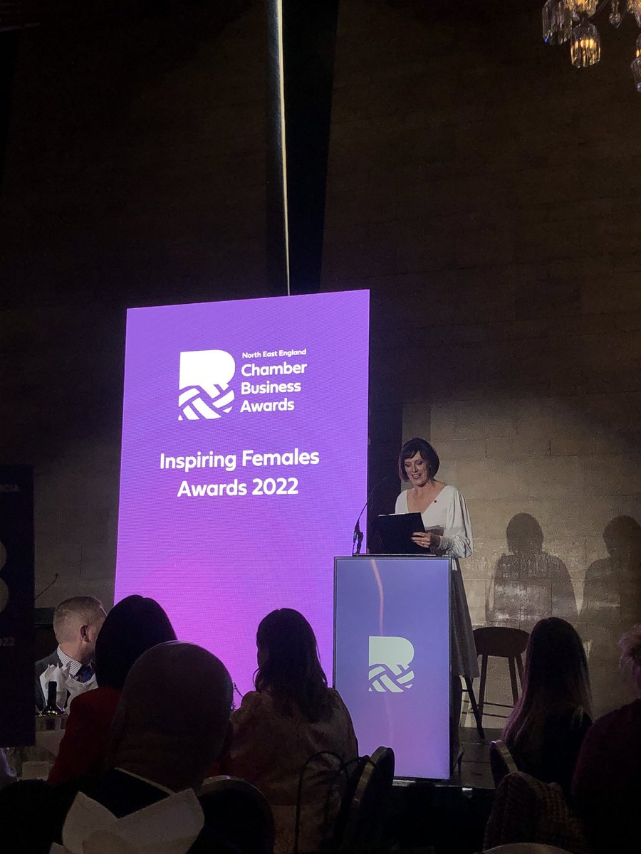 Getting underway with the best Friday afternoon of the year - the @NEEChamber Inspiring Females Awards 2022 and hearing from the ever fabulous <a href="/chatcharlton/">Charlie Charlton</a> Room is buzzing with energy ⚡️💜 #neechamberevents #awards #northeast