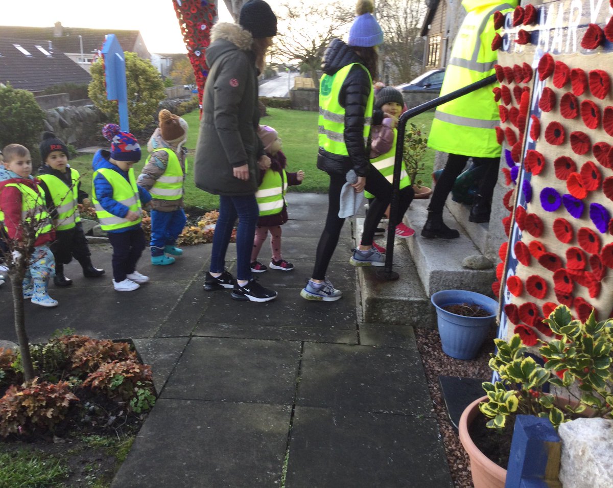 CharlestonNurs1's tweet photo. To celebrate Remembrance Day, we had a visit to the local church and we donated some food parcels. #ELC #community #remembranceday https://t.co/ngkmvZB6sV