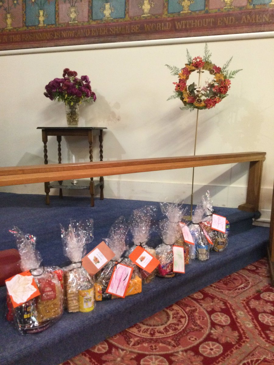 CharlestonNurs1's tweet photo. To celebrate Remembrance Day, we had a visit to the local church and we donated some food parcels. #ELC #community #remembranceday https://t.co/ngkmvZB6sV