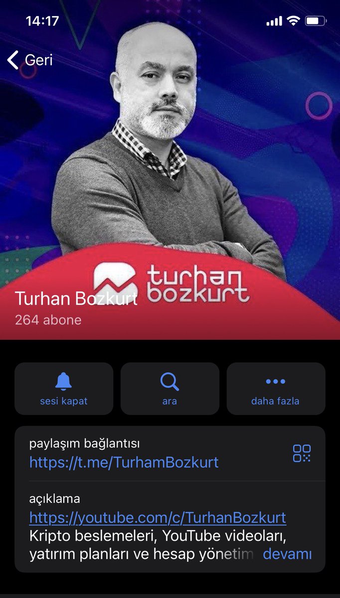 TurhanBozkurTV's tweet photo. Telegram’da herhangi bir kanalım yoktur. YouTube kanalımdaki fotoğrafı çalıp ismimdeki “n” harfini “m” harfi ile değiştirmiş hırsız. Aşağıdaki hesap sahtedir. Doğabilecek mağduriyetlerden sorumlu olmadığımı beyan ederim. Sadece onaylanmış #YouTube kanalımda analiz paylaşıyorum. https://t.co/5LN8ksc45I