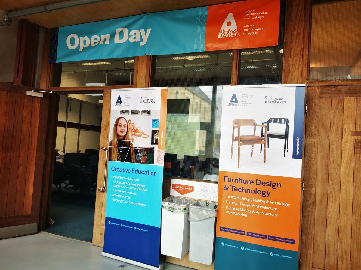 ATU_SLO_GM's tweet photo. Fantastic attendance today @ATU_Connemara #OpenDay.
Great meeting so many students and parents interested in #furnituredesign #technology #creativeEd 
if you missed today's event and have any questions❓
Email📨:Connemara@atu.ie https://t.co/hDbDHtnuHl