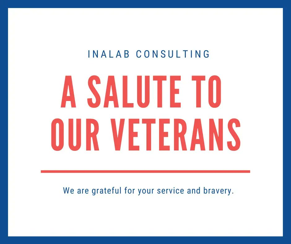 Inalabgroup's tweet image. Happy Veterans Day! #thankyouveterans #veteransday2022 #inalab  #inalabconsulting #itconsulting #federalcontractor