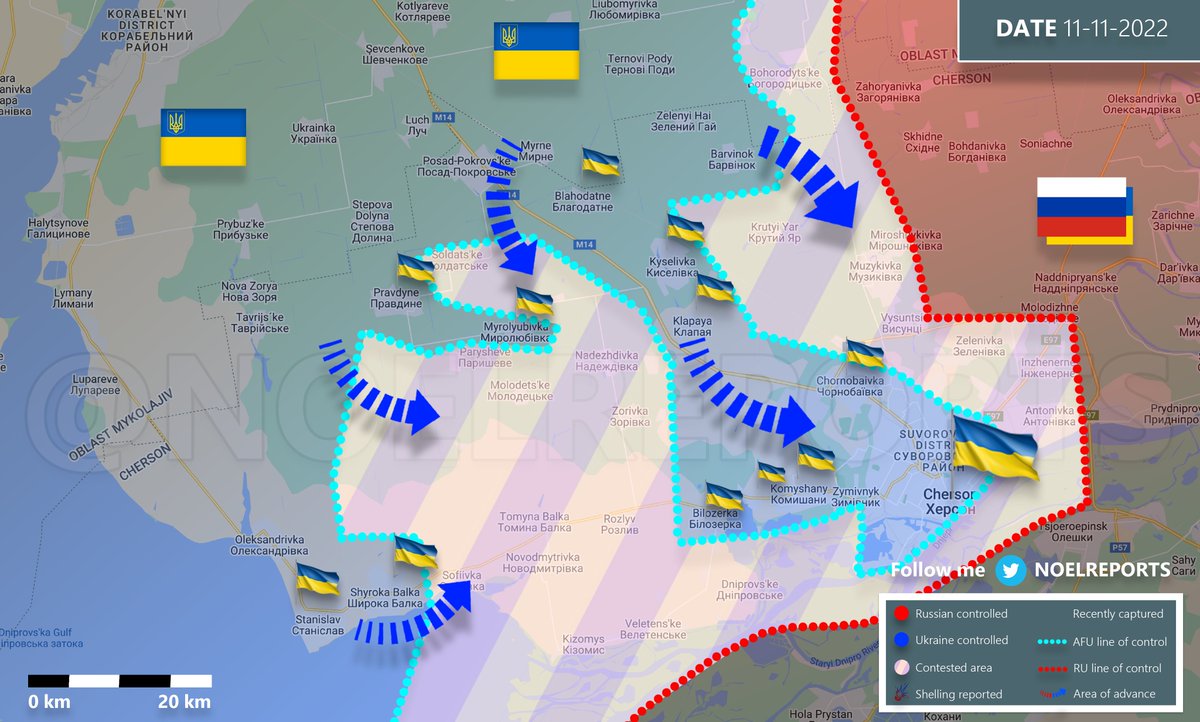 NOELreports's tweet photo. The moment we all have been waiting for. #Kherson city is liberated. The flag is hoisted over the regional administration building. The army is in the centre. No more Russian resistance. Now let's clean up the region and move forward! 

THE MAP 👇

🇺🇦🇺🇦🇺🇦😎🥰 https://t.co/undx5l5id7