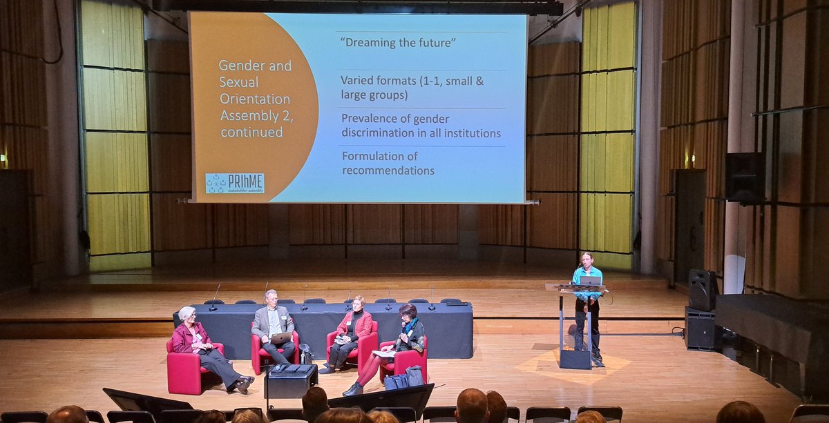 AEConservatoire's tweet photo. 📣"Towards an understanding of #powerrelations in the context of Higher Music Education Institution"

Session on #PRiHME Stakeholder Assembly recommendations and partners' actions like code of good conducts, manifestos and workshops.👏🏼

#equalaccess #equity #inclusion #diversity https://t.co/vEbff8yHjg