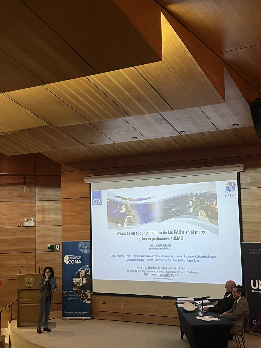 #microalgas #toxinas #moluscos avances de investigación sobre afloraciones algales. IFOP presente con la investigadora Dra. Gemita Pizarro <a href="/crean_ifop/">CREAN IFOP</a> <a href="/ifop_periodista/">Prensa  IFOP</a>