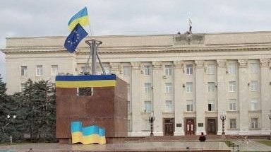 Lord knows the European Project has its problems, and nothing is easier than cynicism, but the first thing Ukraine's heroes did upon reaching the centre of newly liberated Kherson was hang it up right alongside their own.
