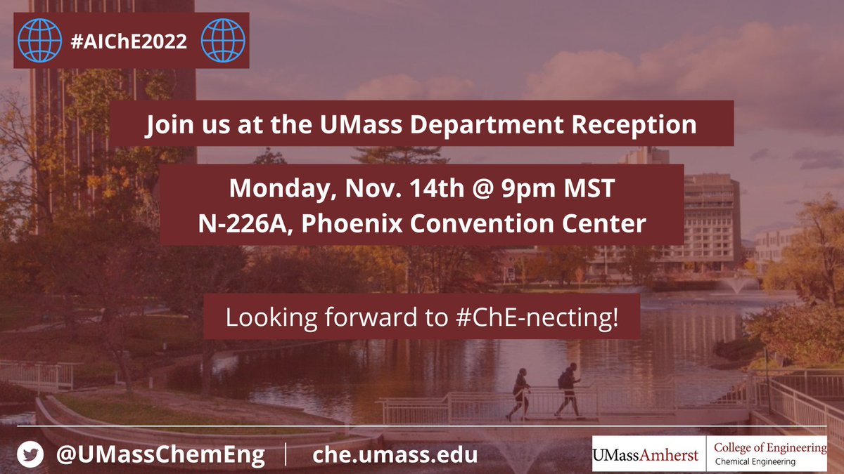 To all #AIChE2022 attendees, can't wait to see you at our reception!

📍Monday, 11/14 @ 9pm in N-226A