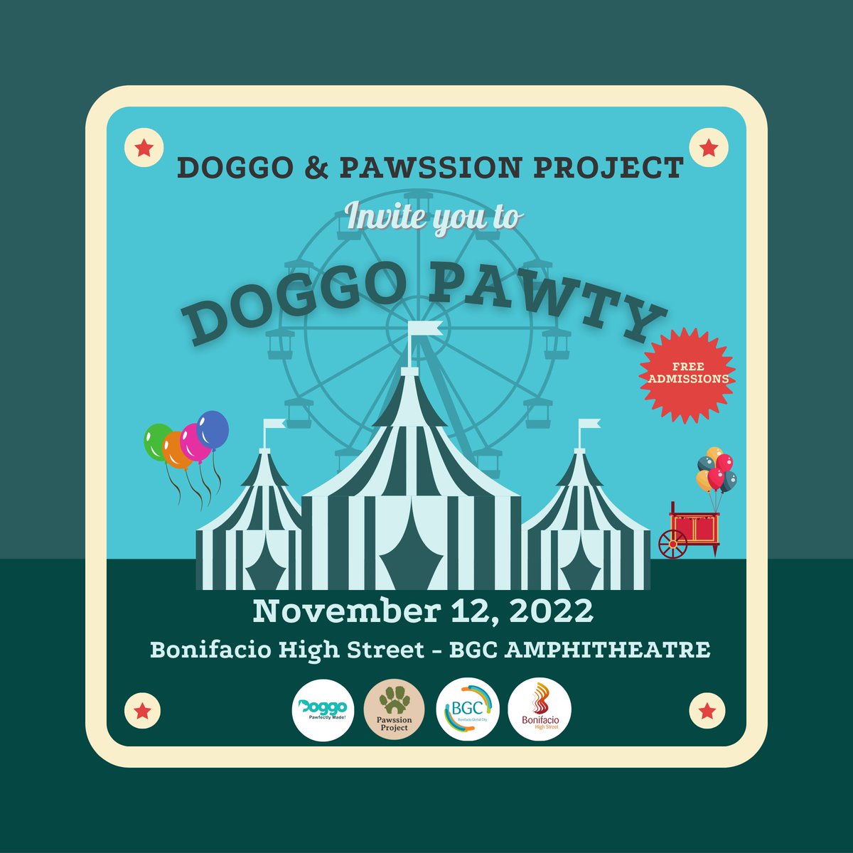 Where them furmommies and furdaddies at? Join us tomorrow for Doggo's Pawty of the year! 🤎
🐾 Doggo Marathon where your doggo will compete with other doggos!
🐾 Trick &amp; treating where your doggos make a trick and are given a pack of treats!
🐾 Live performances!
