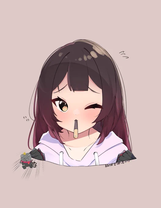 ポッキーの日の無礼講と聞きました #ロボ子Art 