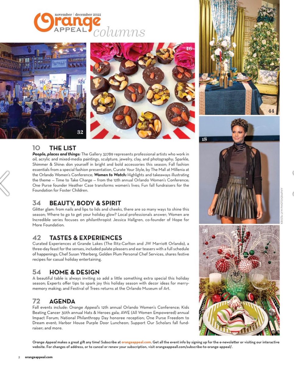 ChefSusanYtt's tweet photo. Thanks @OrangeAppeal for featuring me @ChefSusanYtt in your Nov/Dec issue!
#ChefSusanYtterberg #PersonalChefOrlando https://t.co/Yqz0YbCUIP https://t.co/N92SVz9PLR