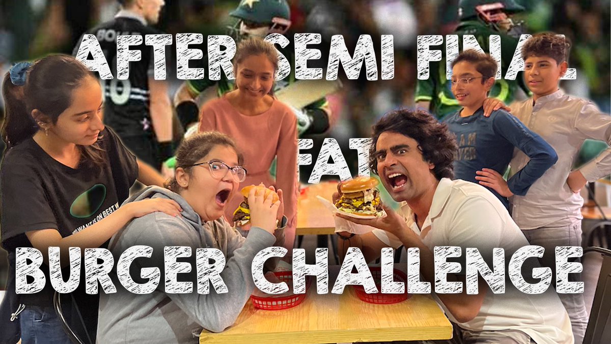 tufailahmad960's tweet photo. Burger Challenge 🤣
New Vlog is up now please watch on Youtube Tufail Ahmad Vlogs
https://t.co/rL2uNxtOpt
#burgerchallenge #fatburger #burgerlab #quadrareloadedburger🍔 #pakvsnz #t20worldcup #semifinal #outing #finalmatch #pakvseng https://t.co/Yg40T6jNZu
