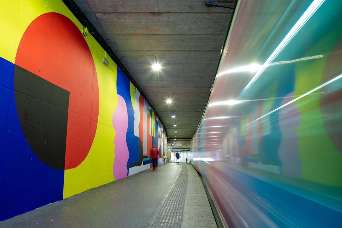 rebobinart's tweet photo. 👥 ART AL TRAM | Si no saps què fer aquest cap de setmana, @TRAM_Barcelona ja disposa de 3 parades on hi pots trobar les obres d'artistes internacionals!

📍 @IKERMURO a Cornellà Centre 
📍 @amaiaarrazola a Besòs
📍 #ElisaCapdevila a Sant Martí de Provençals (✨NEW✨)

#artalTRAM https://t.co/KNvqJDU3Iq