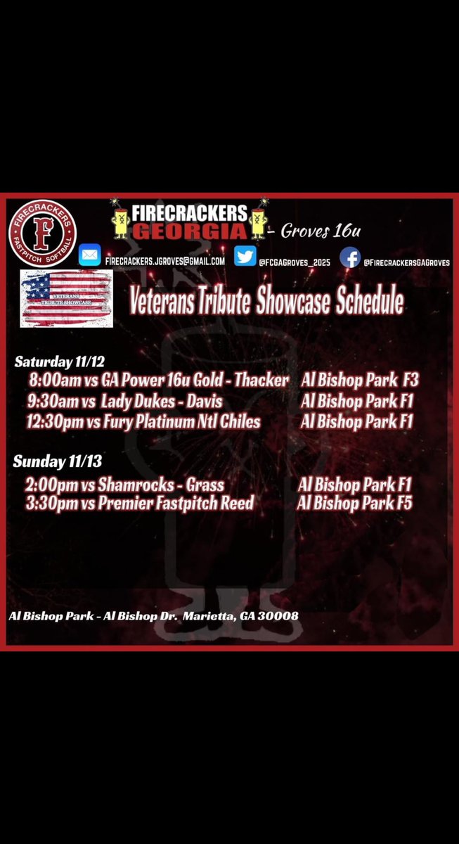 beccatippett's tweet photo. getting ready to celebrate our soldiers on the field this weekend! so excited to show out again this weekend. #gofirecrackers🧨 https://t.co/PMB5GMhBNA