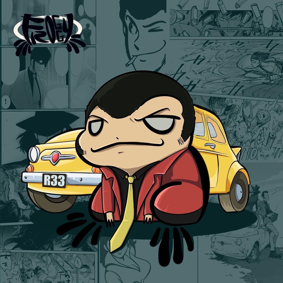 Froggy 2 anime collection
Arsenio Lupin- By Lupin world 
Available on OpenSea 

opensea.io/_Froggy_

#lupin #arseniolupin #lupiniii #lupinthethird #jigendaisuke #ghemon #nft #nftart #nftcollector #nftcommmunity #fanart #fanartanime #fiat500 #fushiko #lupinthe3rd