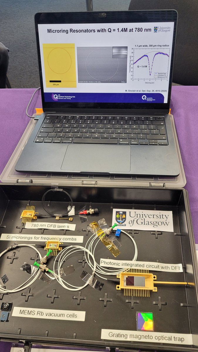 Sensors_QTHub's tweet photo. Research at @UofGlasgow @Sensors_QTHub involves micro and nanofabrication techniques to miniaturise components for thermal and #coldatom systems. Find out more at our #QuantumShowcase22 stand @KTN_Quantum https://t.co/DYChsQeQmH