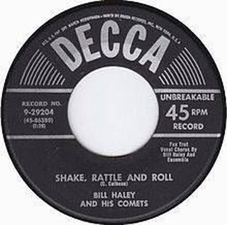 RockMusicAssoc's tweet photo. In The Rock 11/11/1954: Bill Haley and his Comets hit the Top ten with “Shake Rattle And Roll”, originally made popular by Big Joe Turner. #BillHaley #Rock54 #RockHonorRoll https://t.co/HrZPL4ex8h