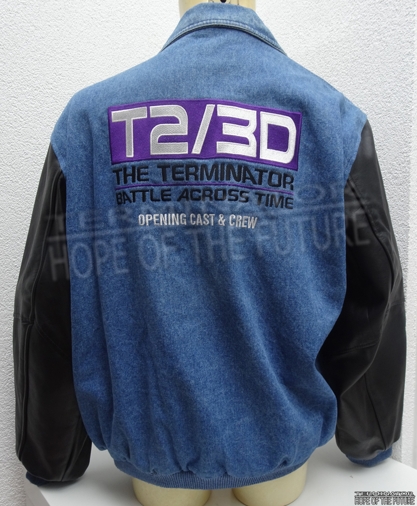 HopeFuture2029's tweet photo. Terminator 2 3D opening cast/crew jacket at Universal Studios Hollywood.

#terminator23d #terminator #terminator23dbattleacrosstime #t23d #t23dbattleacrosstime #universalstudios #universalstudiosflorida #universalstudiosorlando #schwarzenegger #arnoldschwarzenegger #jamescameron https://t.co/ZfnDwiau8v