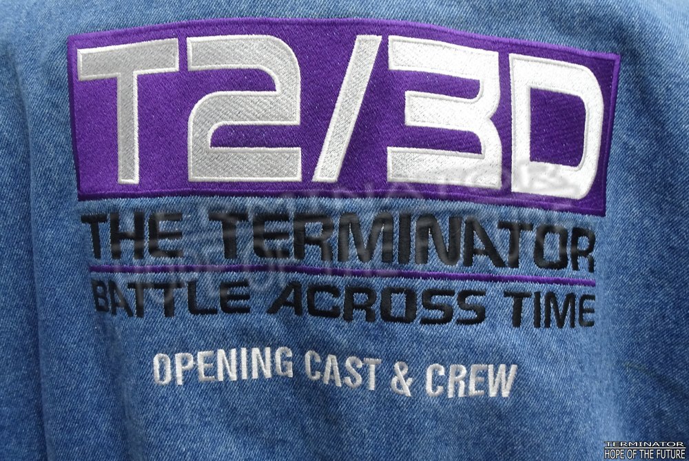 HopeFuture2029's tweet photo. Terminator 2 3D opening cast/crew jacket at Universal Studios Hollywood.

#terminator23d #terminator #terminator23dbattleacrosstime #t23d #t23dbattleacrosstime #universalstudios #universalstudiosflorida #universalstudiosorlando #schwarzenegger #arnoldschwarzenegger #jamescameron https://t.co/ZfnDwiau8v