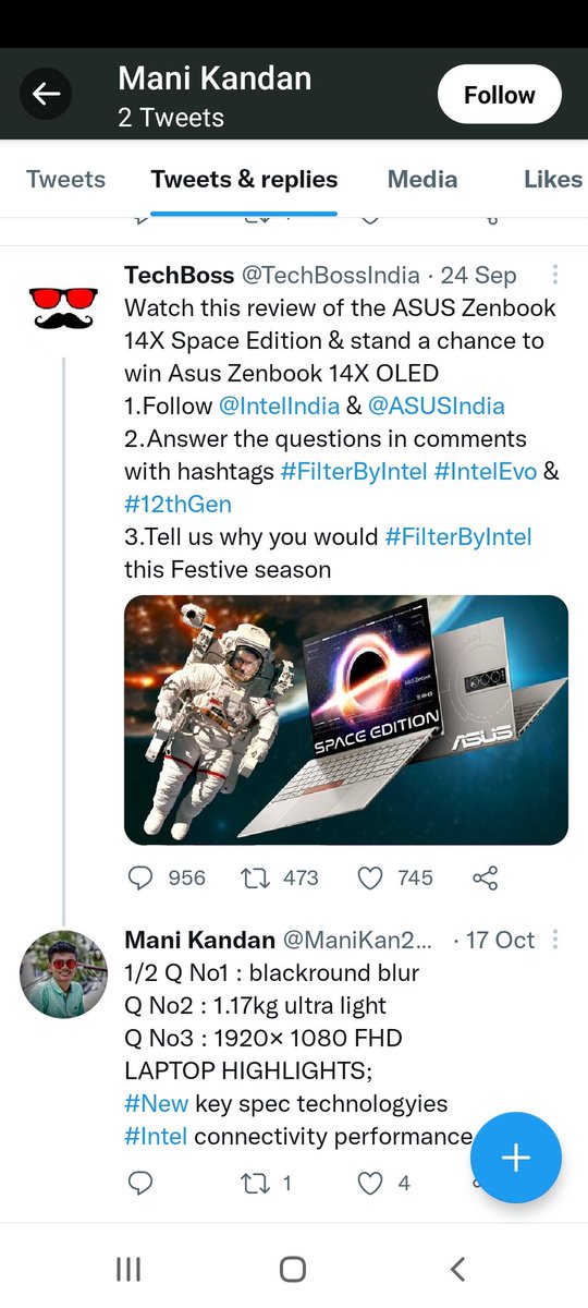 FakeContestInfo's tweet photo. Fake winner @ManiKan28406703 by @TechBossIndia
@ASUSIndia
@intel @IntelIndia #FilterByIntel #intelevo
Only participated in @TechBossIndia's giveaway https://t.co/s6Z5ti4ew6