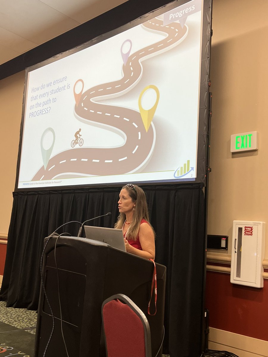 K12PROGRESS's tweet photo. What a day yesterday at #case2022! Loved sharing commonalities between an #IEP and bike, the importance of belonging, and focus group findings from educators and leaders! Looking forward to another great day! https://t.co/ytJOa1CIZV