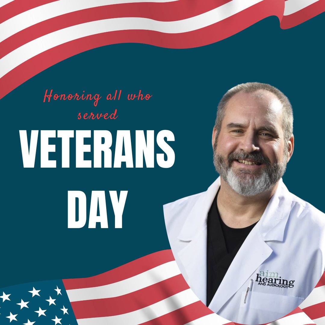 AimHearing's tweet photo. This Veterans Day, we honor our servicemen and servicewomen for their bravery and sacrifice. 
You may be wondering why Emil is on this post. Well, that's because he himself is a veteran.
To all those who have served and are still serving, we thank you! https://t.co/EHPcHAJRO9
