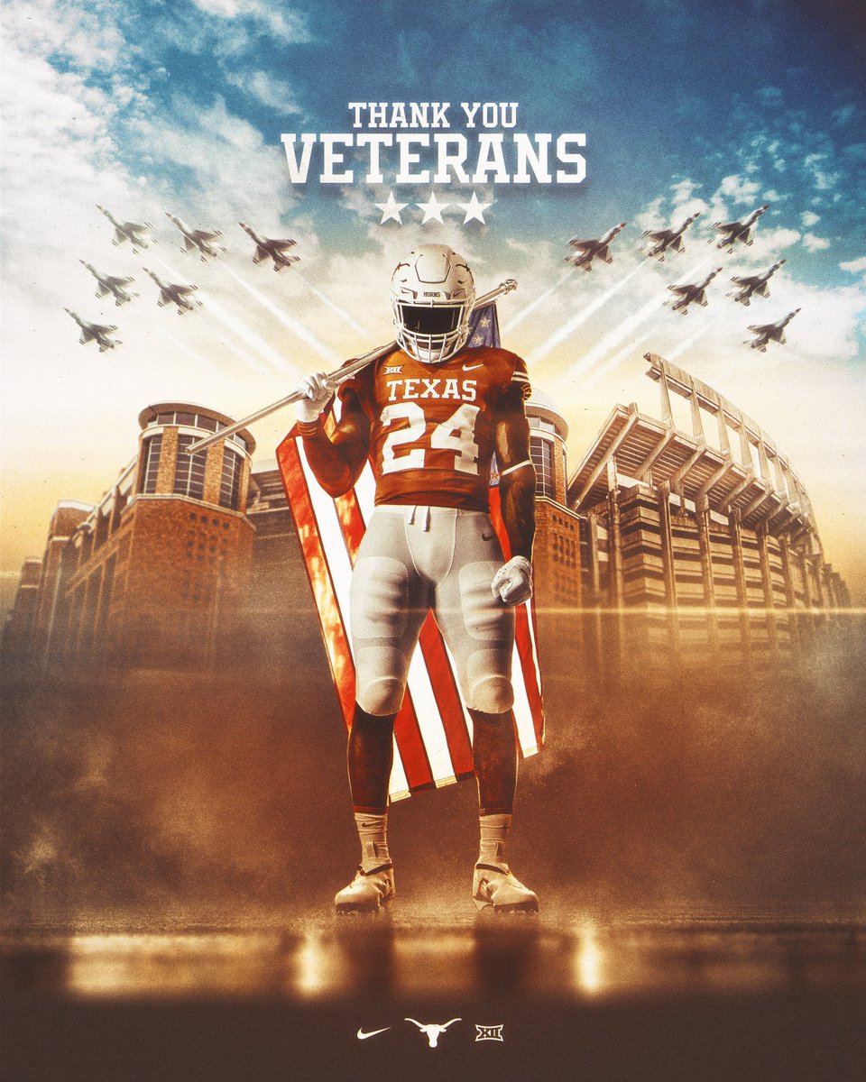 Texas Football (@texasfootball) on Twitter photo Thank you to all the men and women who have served our country ๐บ๐ธ Thank you to all the men and women who have served our country ๐บ๐ธ