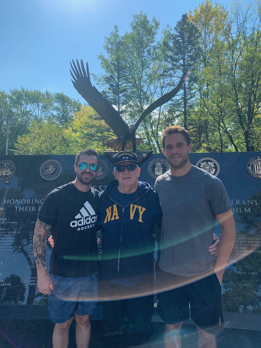 JoeSmithNHL's tweet photo. “He would have loved this.”
When Steven Fogarty made his @mnwild debut a few weeks ago, his mom wished Steven’s late father - a Rear Admiral - could have seen it. On Veteran’s Day, our story how Fogarty’s dad inspired his military passion and path to NHL https://t.co/yRFww7QRF8 https://t.co/sTVzAfNwxr