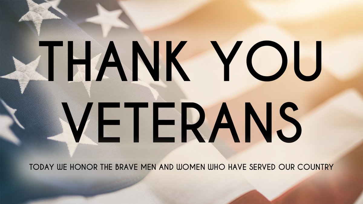 We would like to say thank you to the brave men and women that have served our country.