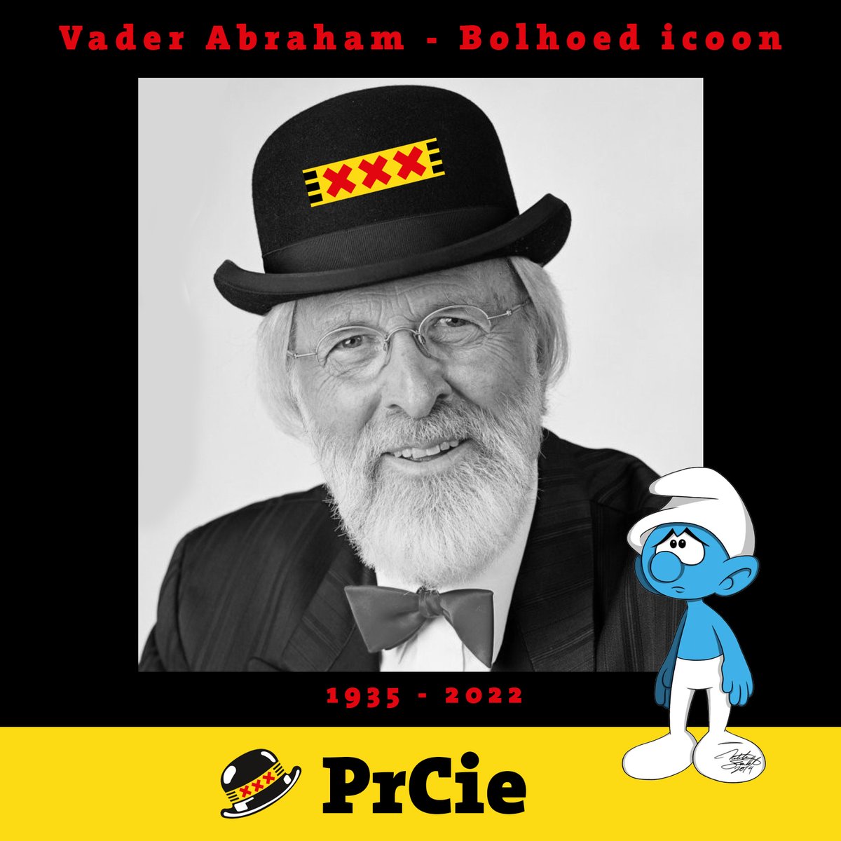 prciedeurne's tweet photo. Vader Abram, De man die bolhoed dragen haute-couture maakte. Wat ons betreft een waar stijlicoon. Waarvoor onze eeuwige dank!
#vaderabraham #bolhoed #pierrekartner https://t.co/kKUGsZDM5R