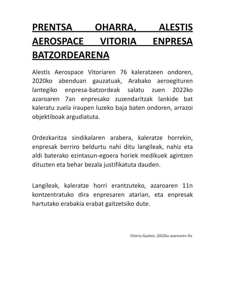 Alestis en lucha/Alestis borrokan (@alestisb) on Twitter photo 