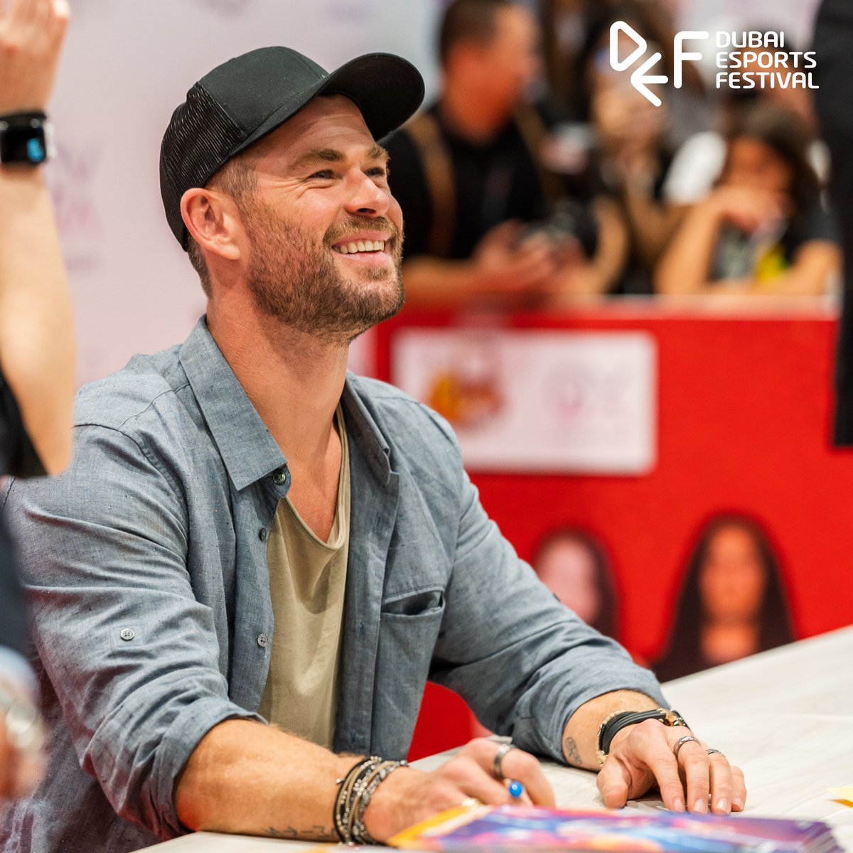 As the rise of mobile gaming and the gaming ecosystem takes center stage at @DubaiGamingHub's Dubai Esports Festival, <a href="/chrishemsworth/">Chris Hemsworth</a> attends the fest.