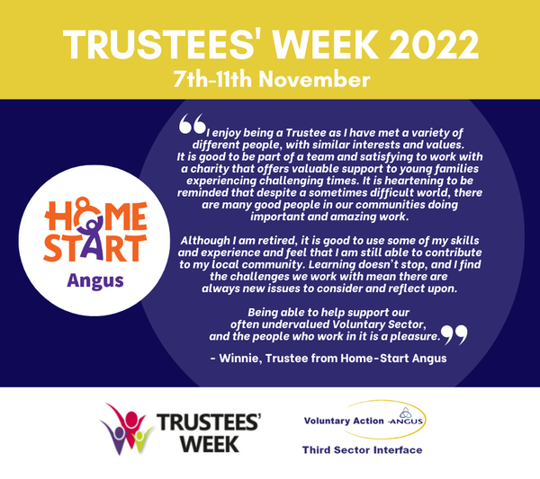 HomeStartAngus's tweet image. As families face a truly difficult time with the #CostOfLivingCrisis, we are more grateful than ever to our trustees who help ensure we can provide support. This #TrusteesWeek we thank them for the dedication, wisdom and commitment that they bring. #HomeStartTrustee